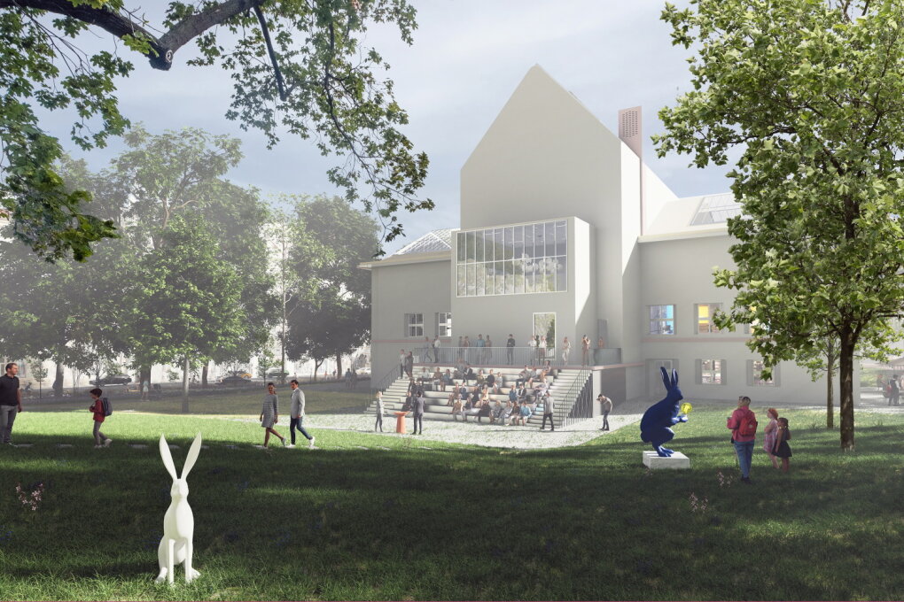 Předprostor Domu umění a&nbsp;park Koliště